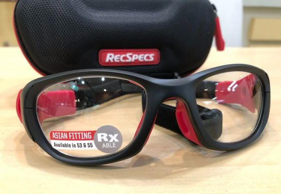 レックスペックス　品番:REC-RS51 カラー:マットブラック／レッド　レンズサイズ:５５ミリ
