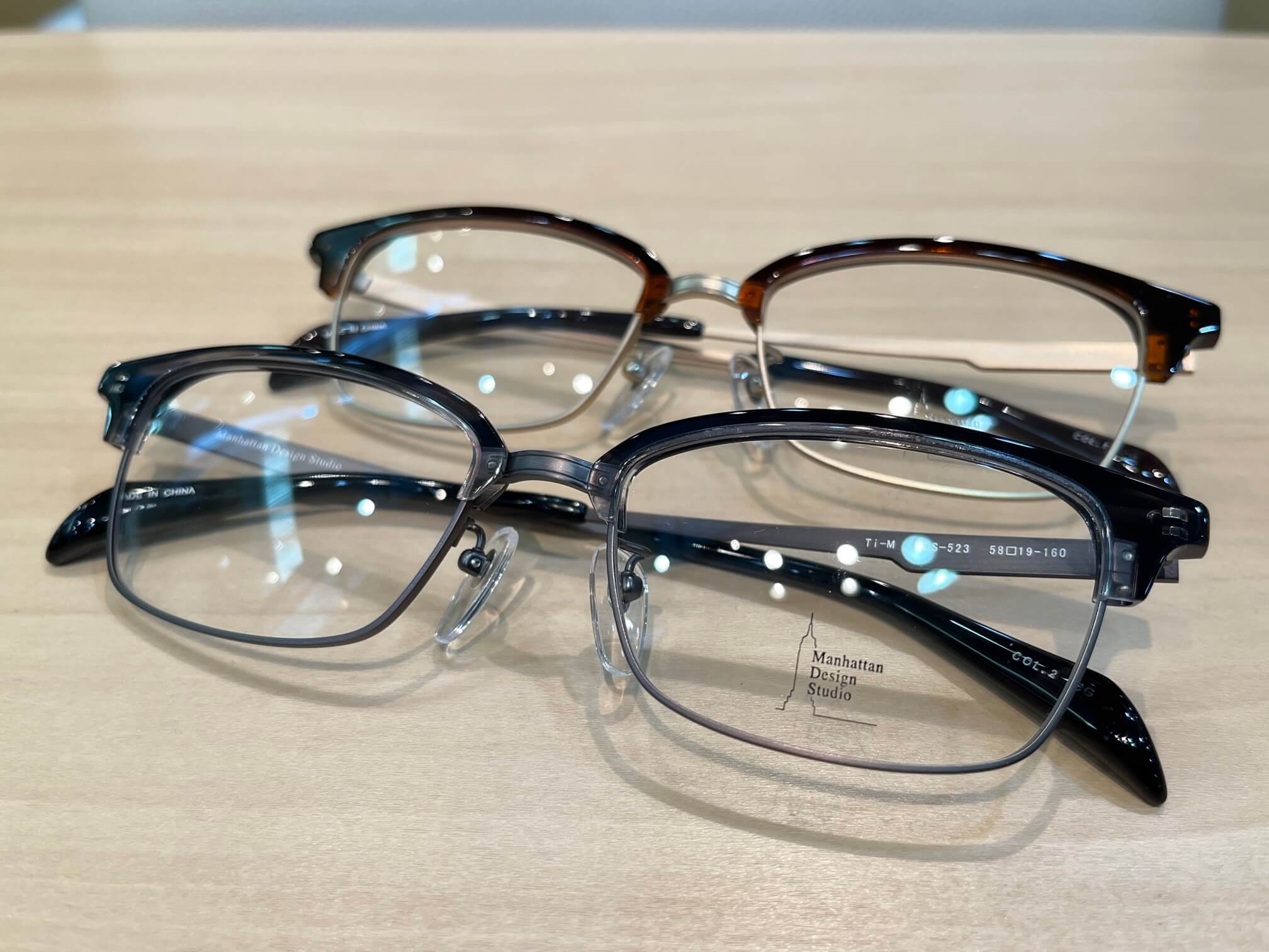 マンハッタンデザインスタジオ大きいサイズメガネのサトー佐藤眼鏡店福岡県飯塚市