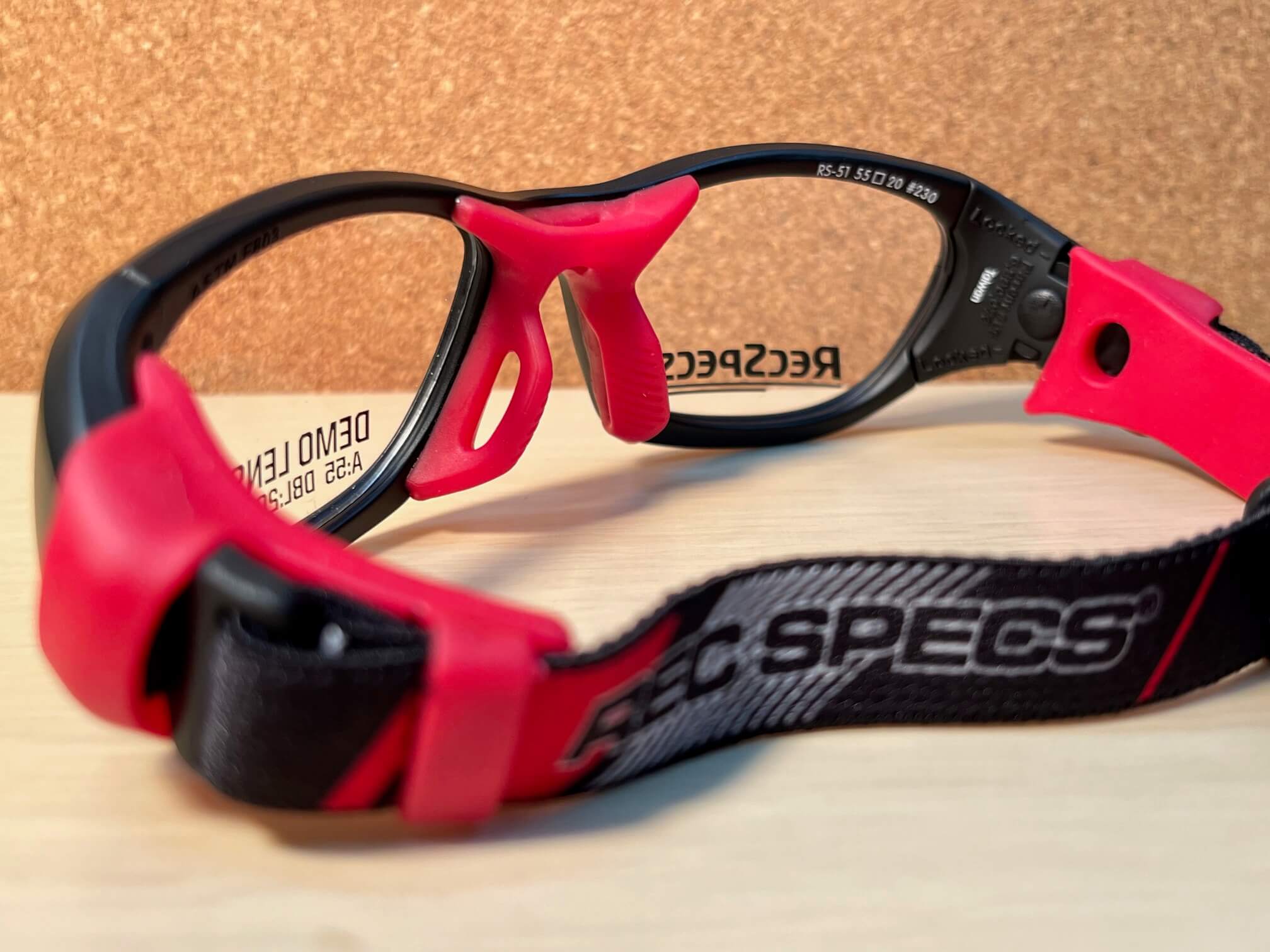 レックスペックスREC-RS51マットブラックレッドメガネのサトー佐藤眼鏡店福岡県飯塚市イオン穂波店